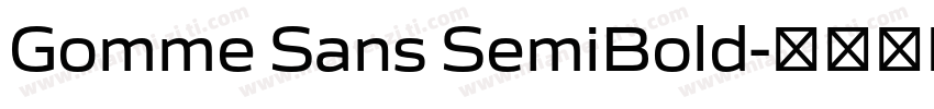 Gomme Sans SemiBold字体转换